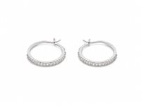 Pendientes Idee Preziose dal 1987 Hombre in Oro blanco Zircone IP.OK18B/206